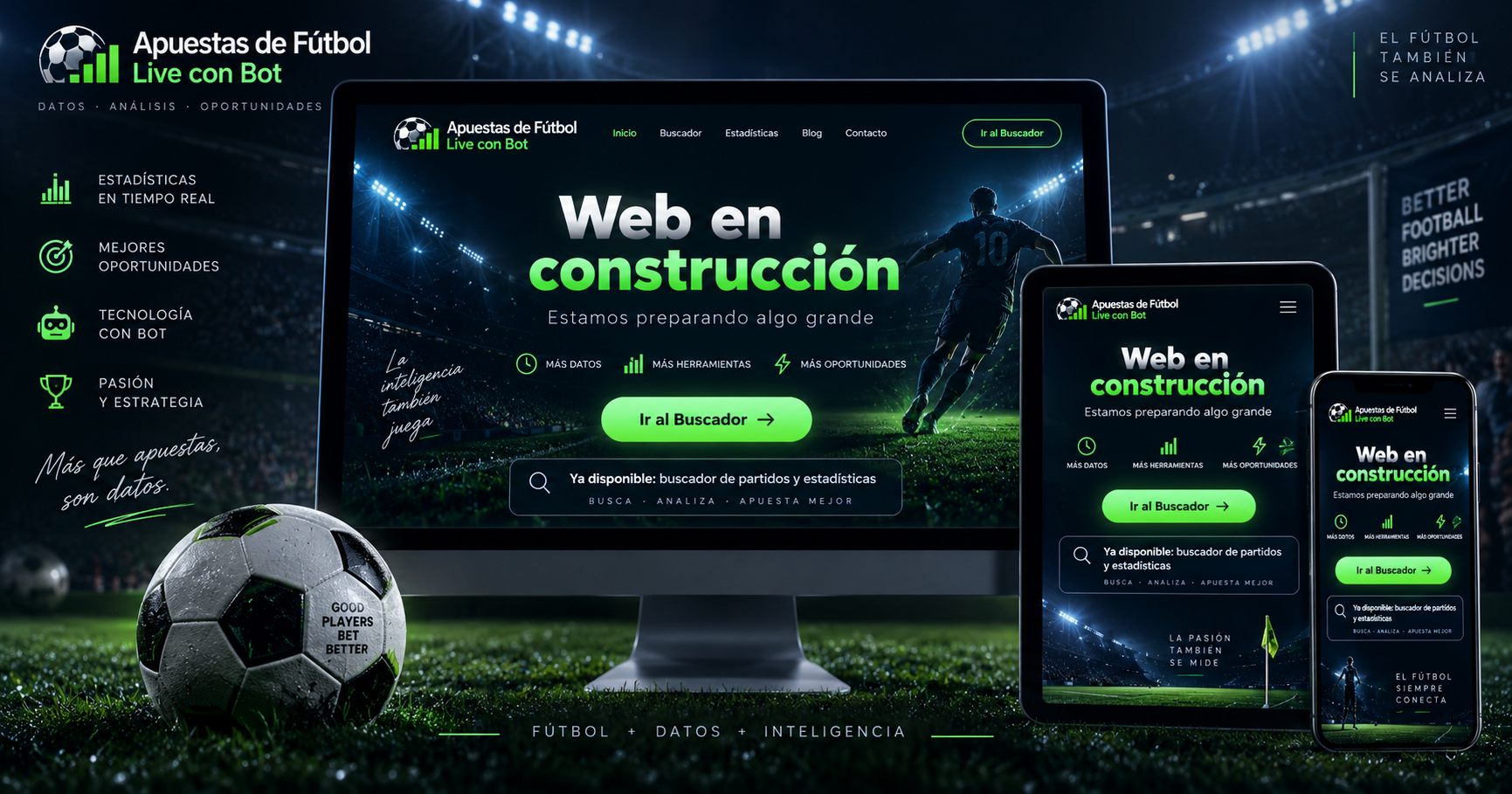 Apuestas de Fútbol Live con Bot · Web en construcción